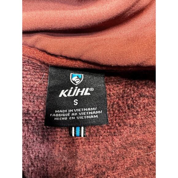 Kuhl Spekter 1/4 Zip Pullover Fleece Brick Red Heather SZ M Womens Outdoor Layer - Picture 5 of 12